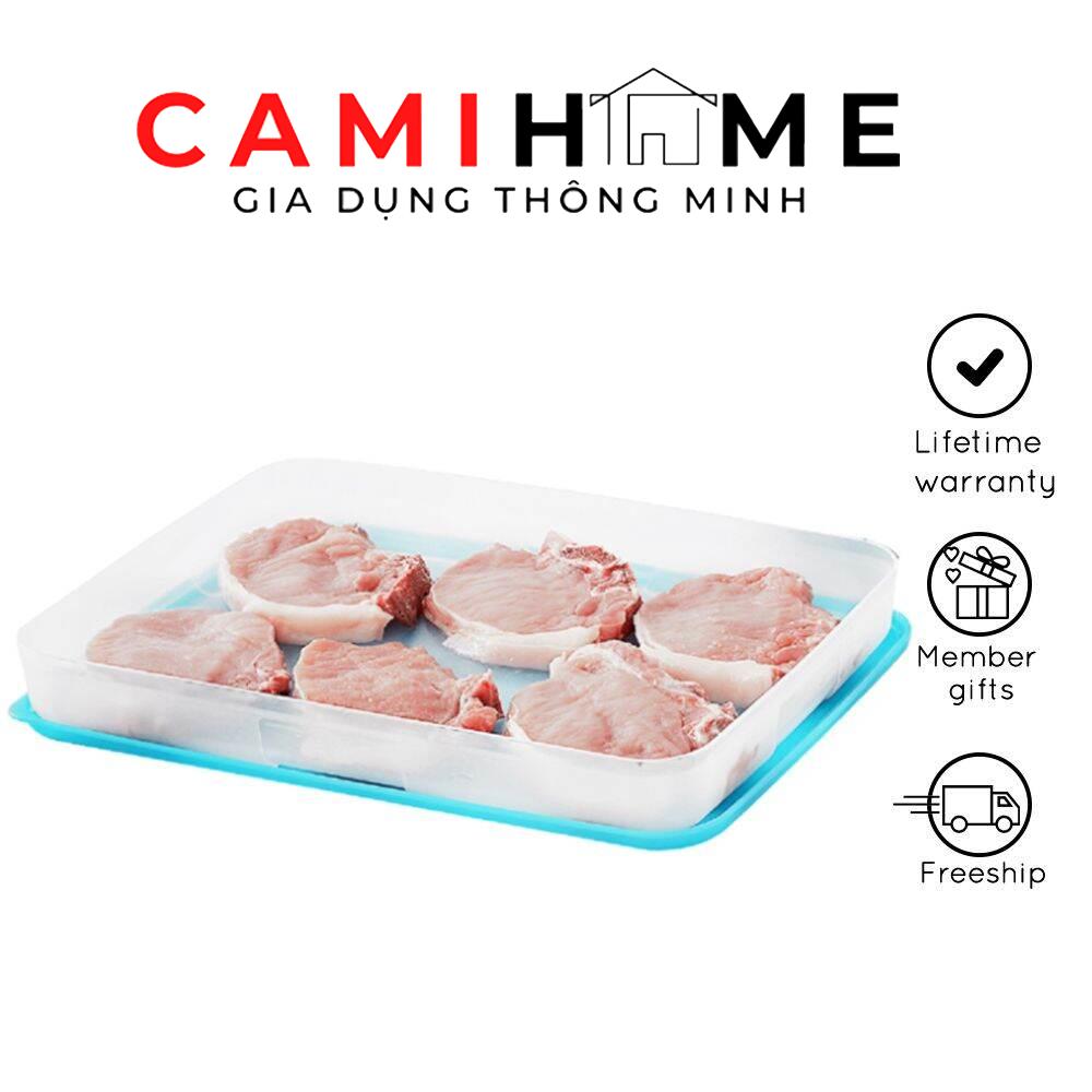 Hộp trữ đông tupperware freezermate jumbo 1.2l dẹt, hộp trữ dẹp, hộp bảo quản thực phẩm