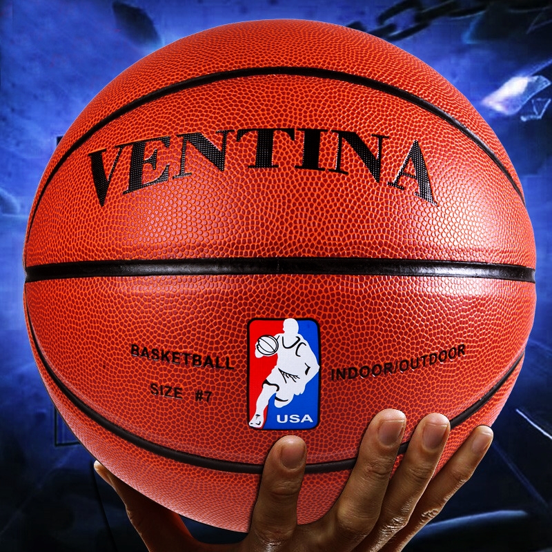 Bóng Rổ Da VENTINA T1000 Size Số 7 Phù Hợp Sân bóng Rổ Ngoài Trời Outdoor & Indoor (Tặng bơm tay mini, túi rút dù, băng cổ tay, kim và lưới đựng bóng)