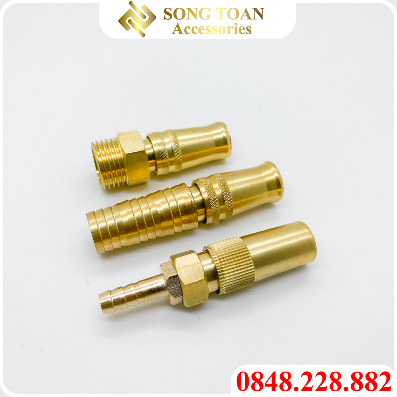 Đầu Phun Nước, Đầu Phun Điều Chỉnh Tăng Áp, Béc Rửa Xe Áp Lực Đồng Thau