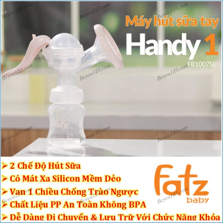 (Handy 1) Máy hút sữa bằng tay có maxa silicon - FATZ FATZBABY FB1007SL (Tốt và rẻ so với: Real Bubee, Unimom, Spectra, Medela, Avent, Kichilachi Kichi, Wesser, Sanity, Upass, Pigeon, Kuku) FZ1015 GHOT1
