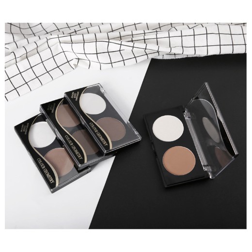 Bảng phấn tạo khối - highlight - che khuyết điểm 2 ô uouo