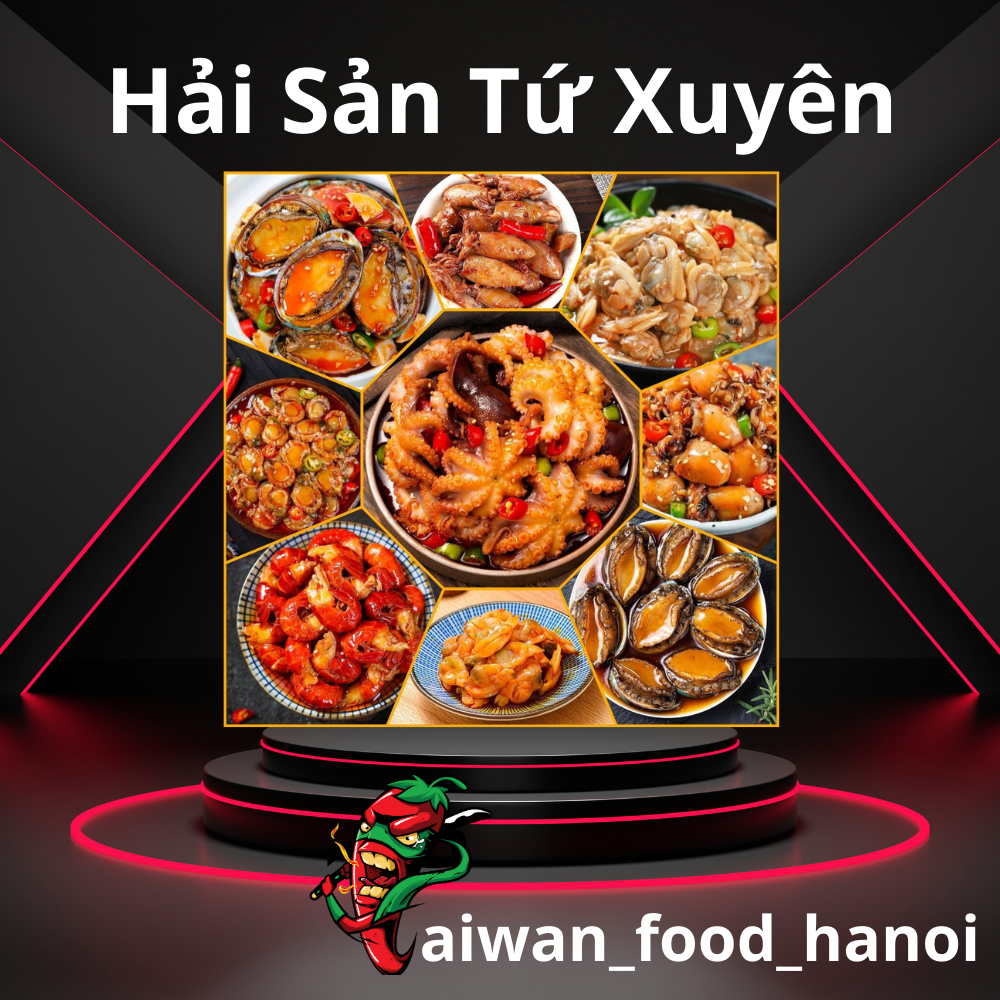 Hải Sản Đóng Hộp Bào Ngư - Tôm Hùm Đất-Hàu Sữa-Mực Trứng-Sò Điệp-Bạch Tuộc-Ốc Giác -  Đủ 7 Vị Hộp 100gr - Taiwan Foods