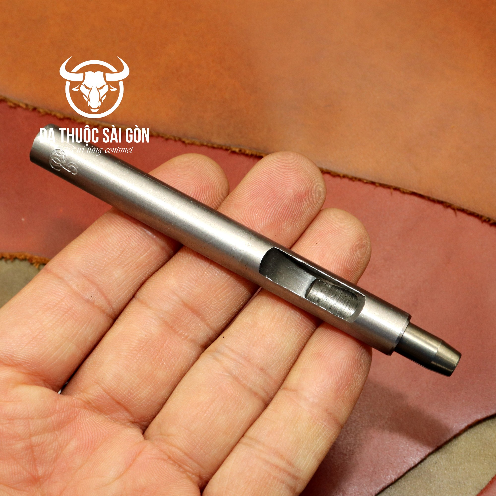 Đục thắt lưng 5mm cao cấp có 38 size (Từ 1mm đến 38mm) dụng cụ chuyên để làm đồ da thủ công - Da Thuộc Sài Gòn
