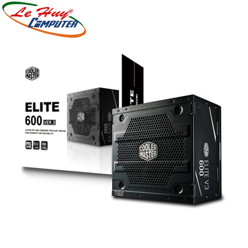 Nguồn máy tính cooler master 600w elite v3 pc600