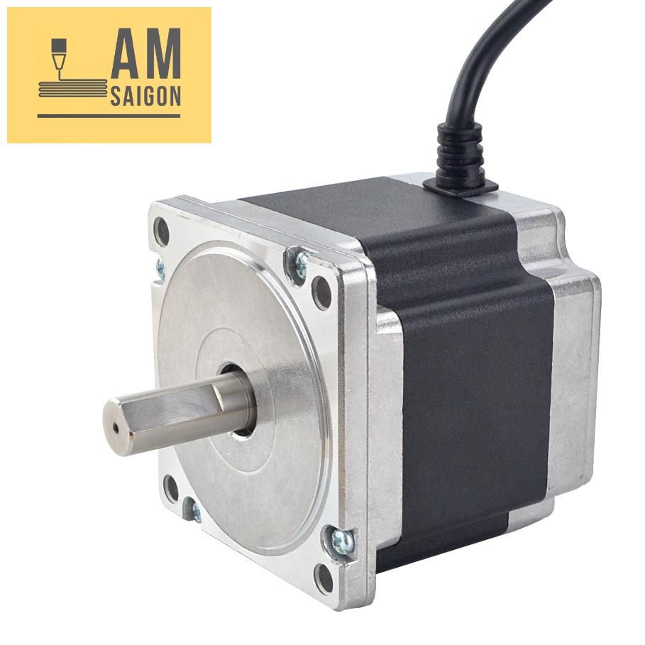 Động cơ bước 86, Step motor 86 cao 75mm NEMA34 mới 4.5Nm 4A