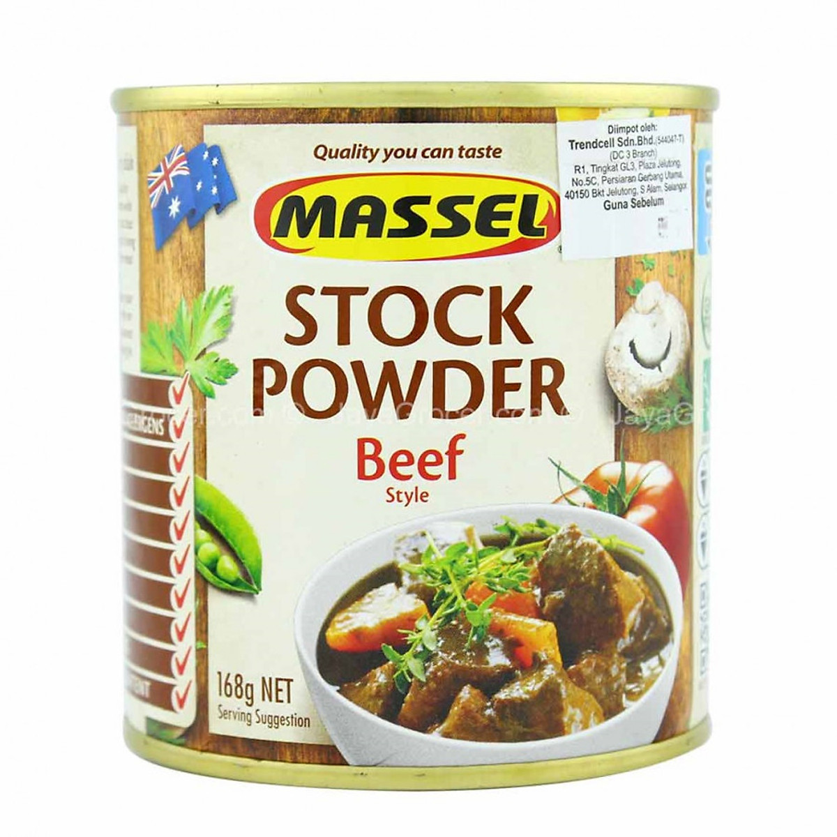 Hạt nêm hương thịt bò không bột ngọt Massel 168g - Úc.