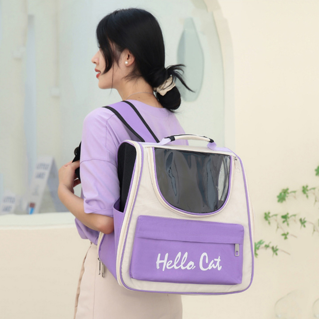 Balo cho mèo chó thú cưng size lớn, balo vận chuyển, túi vận chuyển, balo trong, phi hành gia cho chó mèo - bompet
