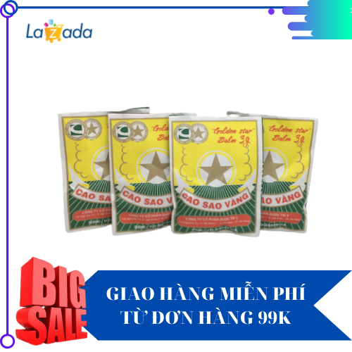 [HOT HOT HOT] COMBO 10 Cao Sao Vàng - Hỗ trợ giảm đau nhức, cảm cúm, sổ mũi