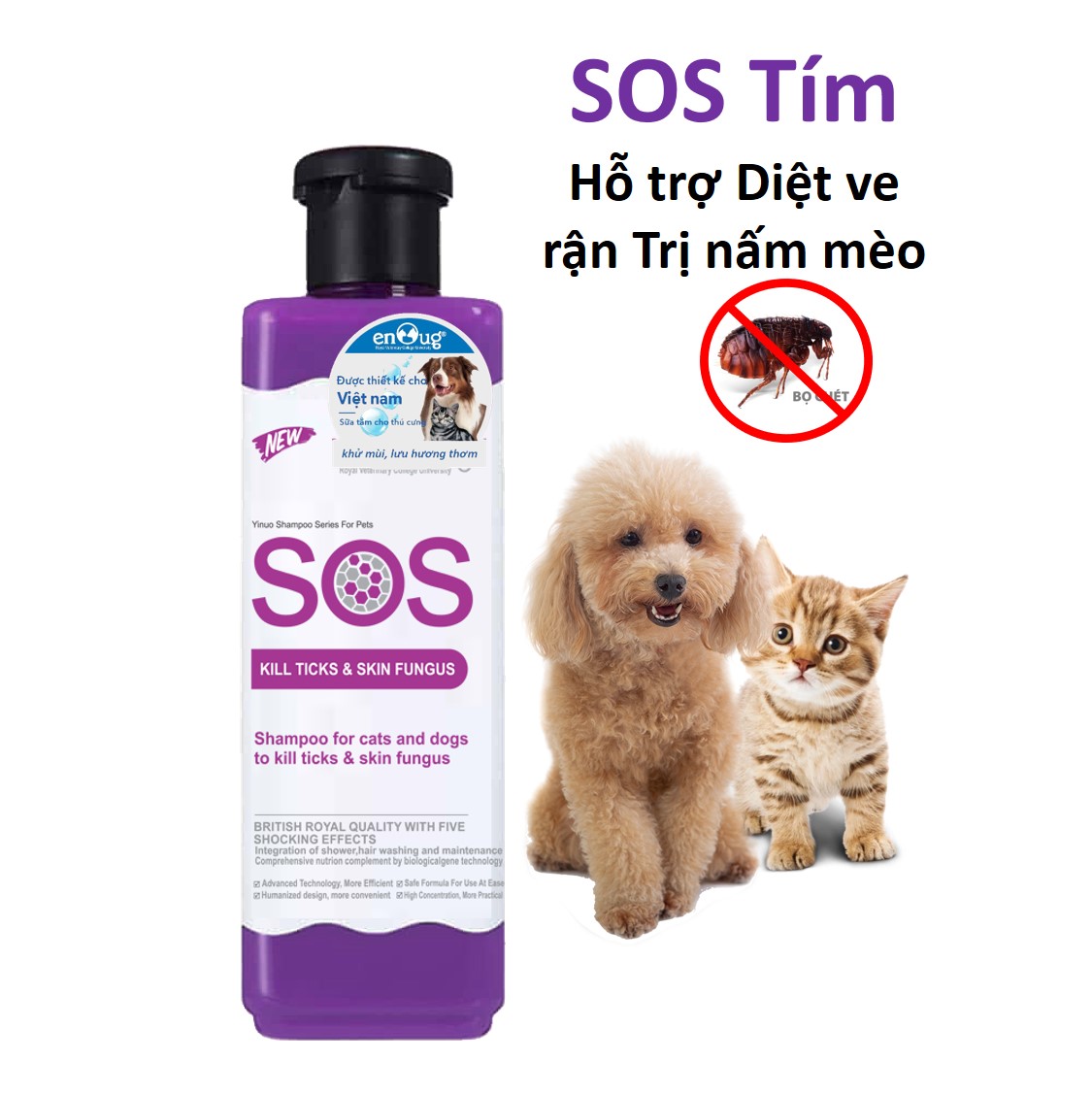 Sữa tắm SOS cho chó mèo