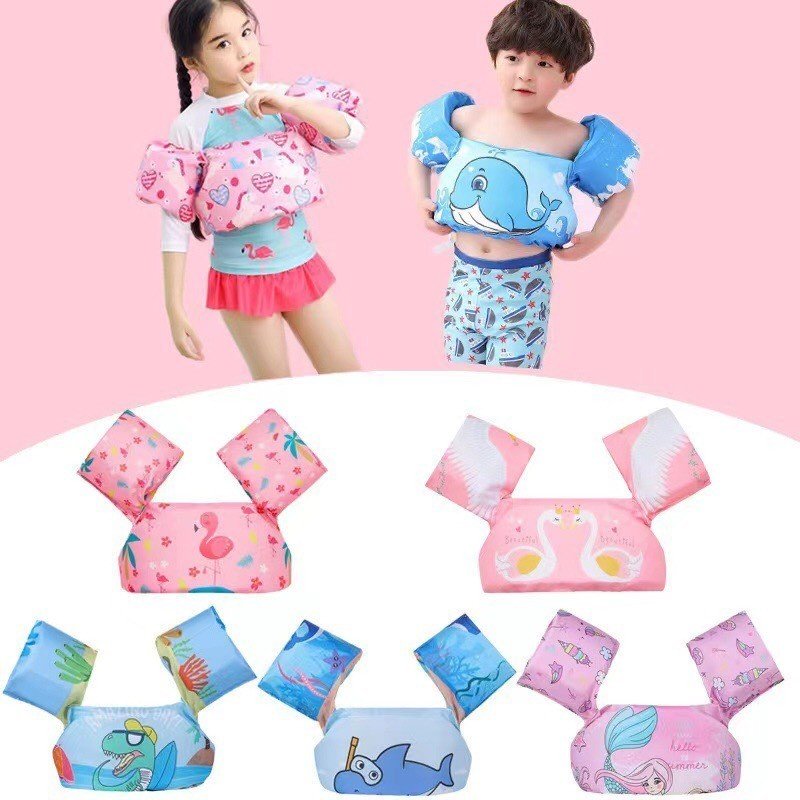 Phao tập bơi liền thân cho bé 15-35kg - Phao tay đỡ ngực cho bé