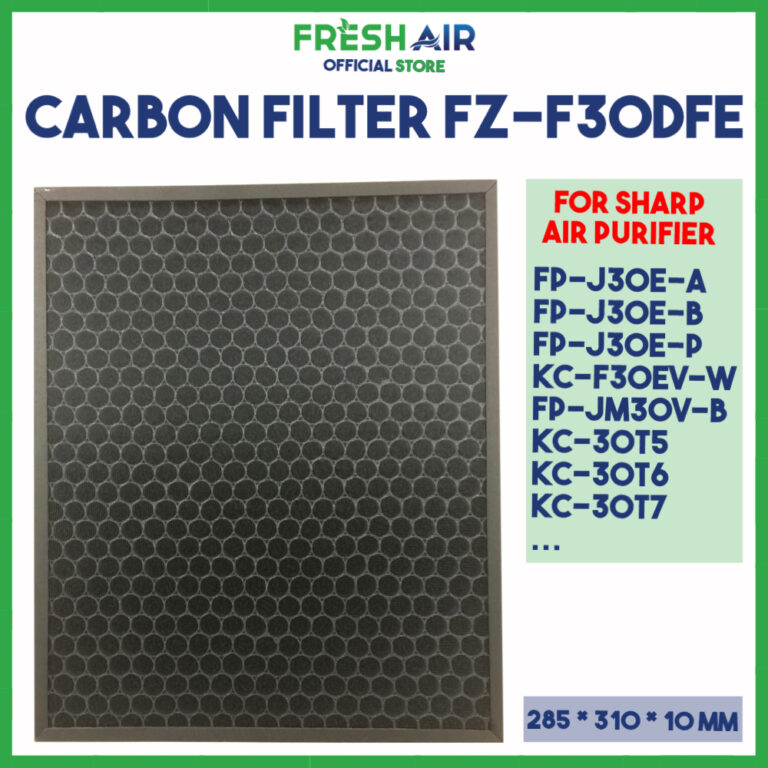 Fz-f30dfe | màng lọc than hoạt tính máy sharp fp-j30e-a fp-j30e-b fp-jm30v-b và kc-f30ev-w