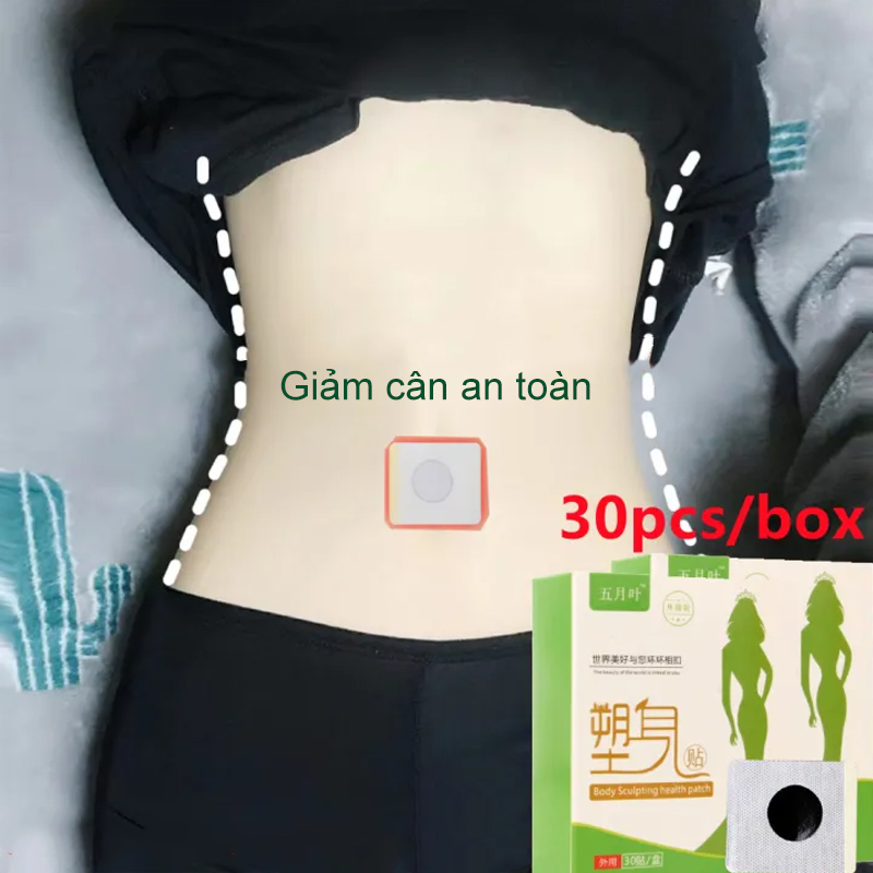 Miếng dán tan mỡ bụng 30pcs Miếng Dán Tan Mỡ Dán Ở Rốn Giảm Mỡ Bụng, Bắp Tay, Bắp Chân，miếng miếng dán giảm cân nhanh cấp tốc giảm mỡ chân combo miếng dán giảm cân bụng giảm mỡ