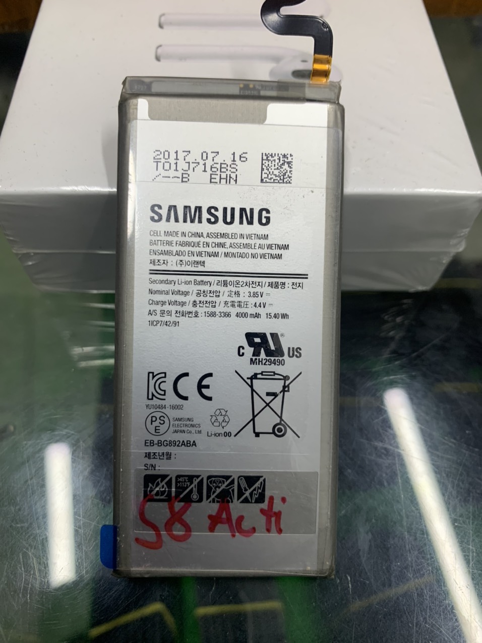 Pin dành cho samsung s8 active g892 mã pin eb-bg892aba