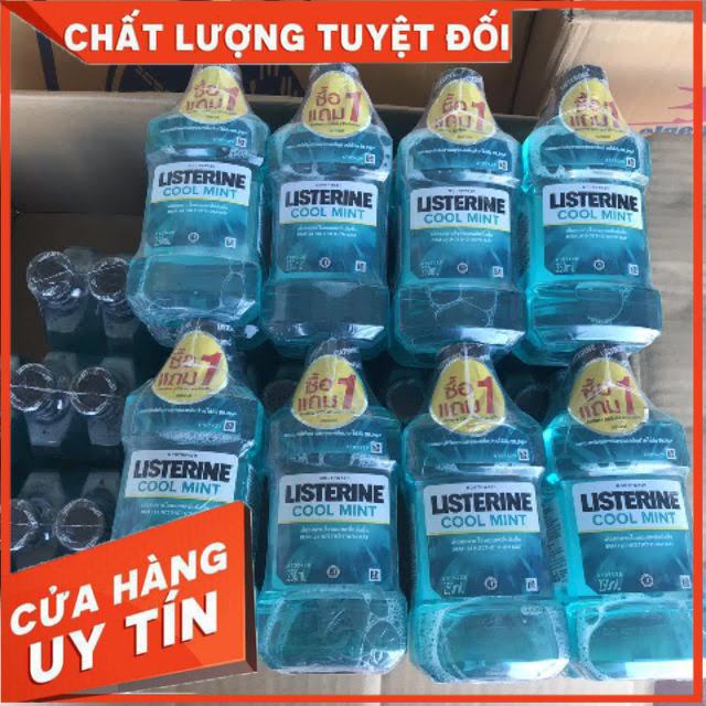 Nước xúc miệng listerine thái lan 250ml - 750ml chai thơm miệng , ngừa sâu răng