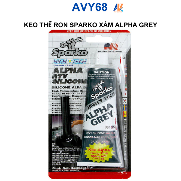 Keo dán ron chịu nhiệt độ cao Sparko Gray