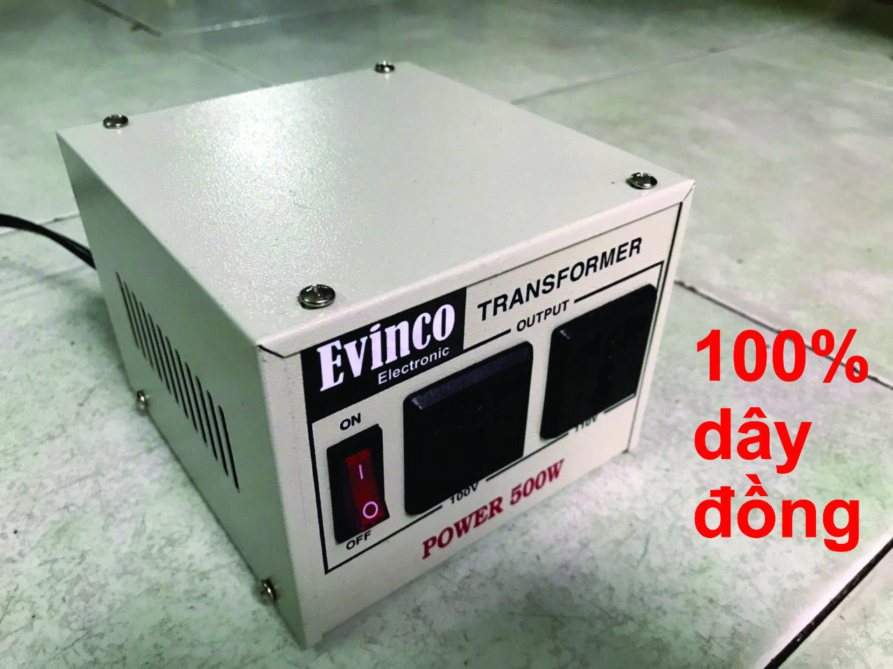 Biến thế 300W, biến áp 220v ra 100v,110v, 50/60Hz, sử dụng cho máy lọc không khí nội địa nhật điện áp 100v.