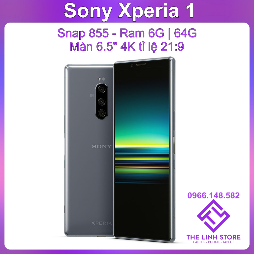 Điện thoại Sony Xperia 1 (Sony X1) màn OLED 4K 6.5 inch - Snaρ 855 ram 6G