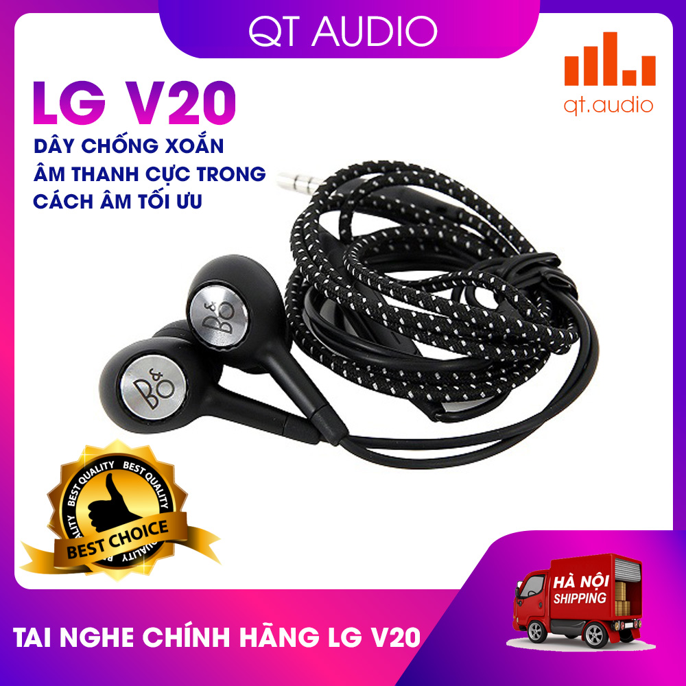 Tai nghe dây lg v20 b&o , cam kết sản phẩm đúng mô tả, chất lượng đảm bảo an toàn đến sức khỏe người sử dụng
