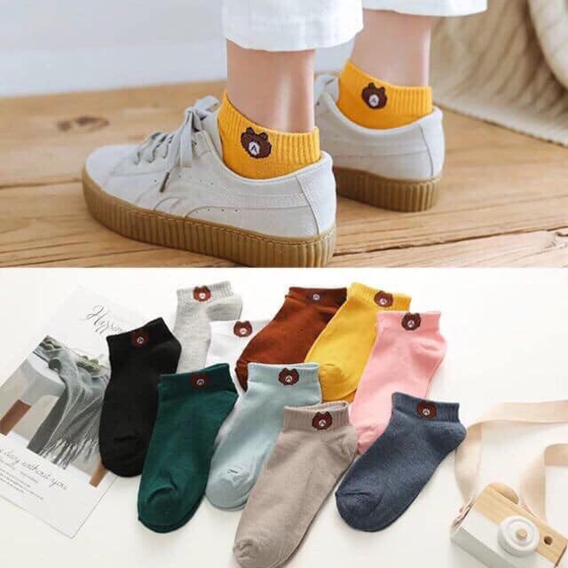 Tất gấu sinh viên thời trang, tất siêu cute