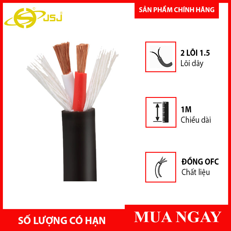 Dây loa đồng sommer 2 ruột - bán theo mét