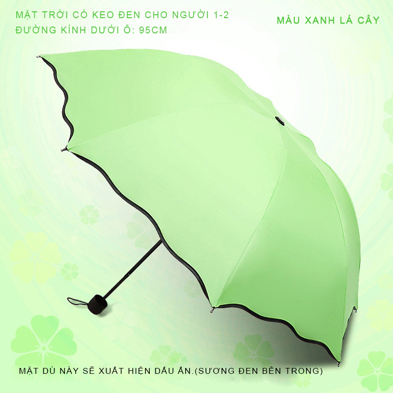 [HCM]【like】Ô hoa ô vinyl ô che nắng ô gấp chống nắng chống tia cực tím ô dù (xanh xanh hồng)