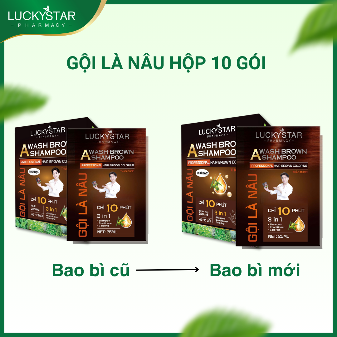 Gội Là Nâu Thảo Dược Cao Cấp Lucky Star