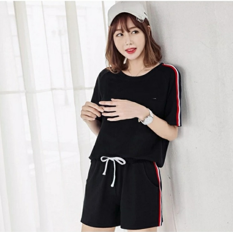 Đồ Bộ Ngủ Mặc Nhà Áo Thun Nữ + Quần Đùi Sọt Thể Thao Thời Trang Mới - BT Fashion (ĐN003)