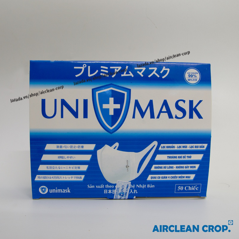 Khẩu Trang 3d Uni Mask Chính hãng kháng khuẩn
