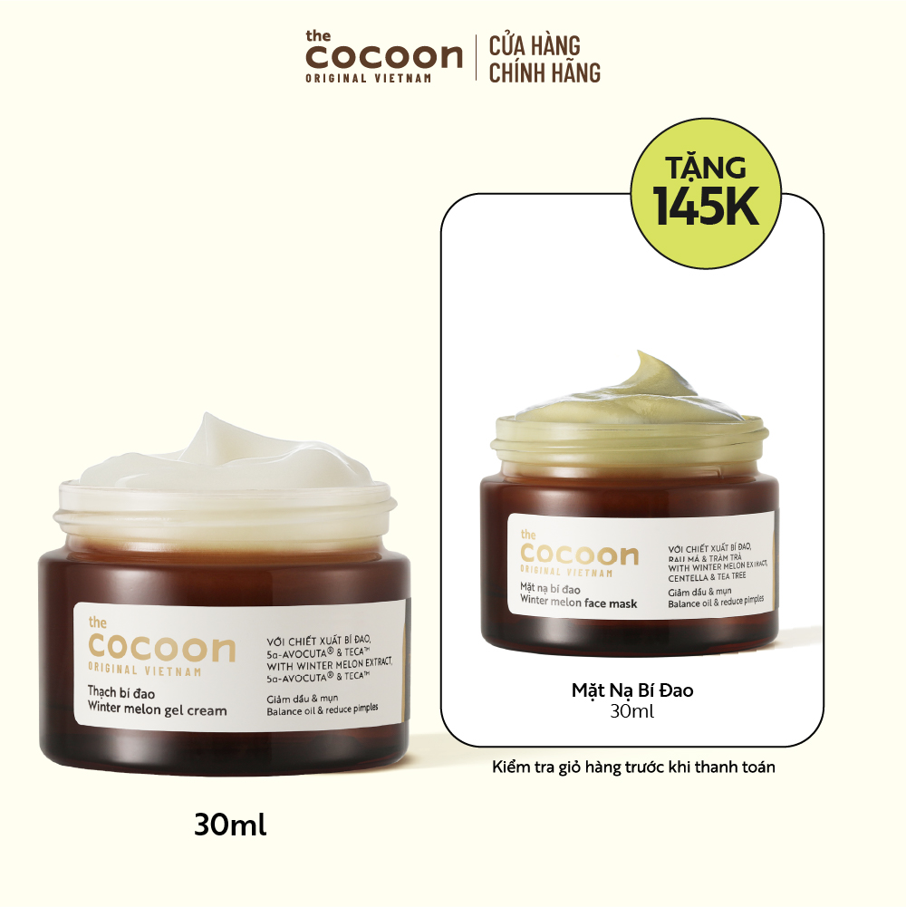 Thạch Bí Đao Cocoon Cấp Ẩm Và Ngừa Mụn 30ml