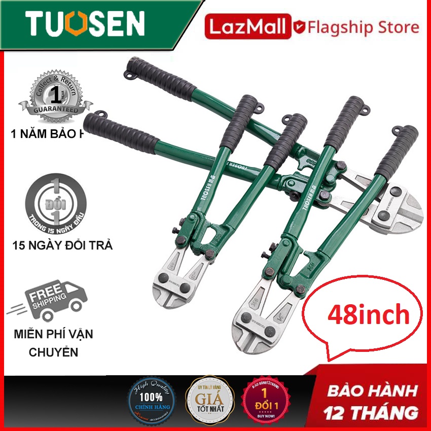 Kìm cộng lực 48inch, kềm cộng lực cắt kim loại màu và kim loại đen TUOSEN với kích cỡ 48inch