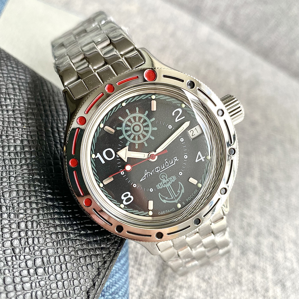 Đồng hồ Nga Vostok máy cơ tự động size mặt 38 chống nước 200M, đồng hồ nam quân đội Nga - komandirskie 420526