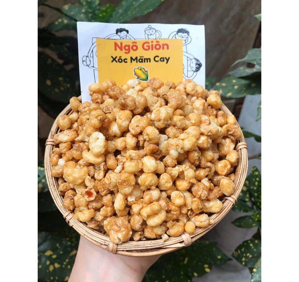 1KG NGÔ NẾP SẤY GIÒN SÓC MẮM CAY GIÒN TAN SIÊU NGON