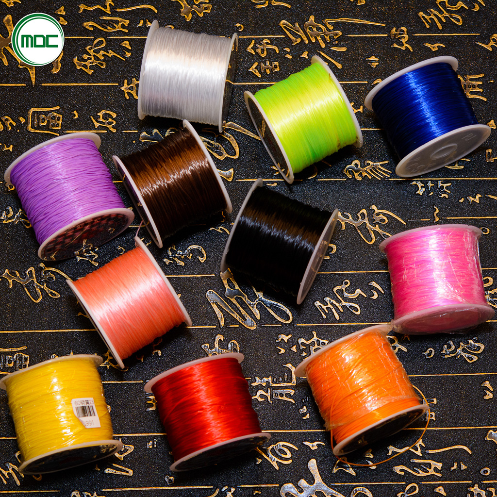 Tem Trắng - Dây Chỉ Thun Chỉ Chun Xỏ Chuỗi Hạt Cuộn Dài khoảng 50 mét dùng để xỏ chuỗi hạt đá, pha lê, chuỗi gỗ đeo tay