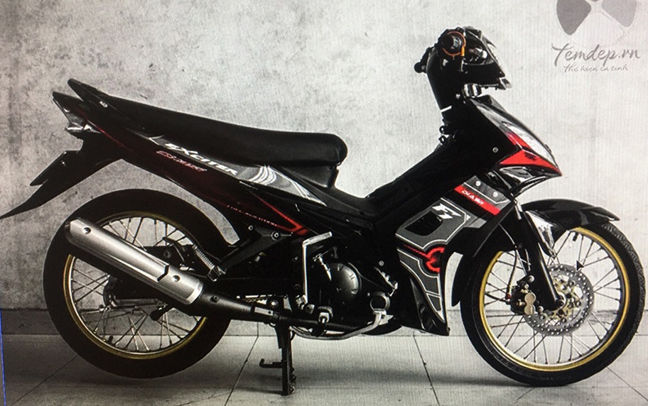 Tem exciter 2010 xám đen đỏ