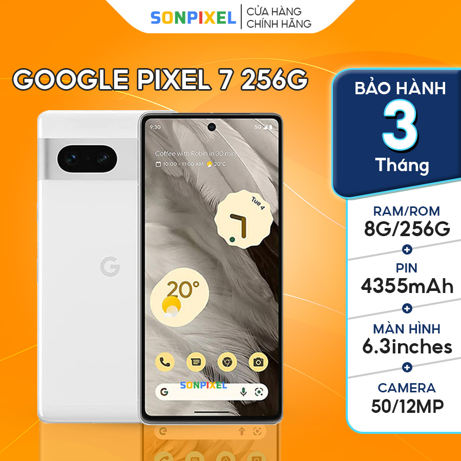 Điện thoại google pixel 7 256gb chính hãng google, sonpixel