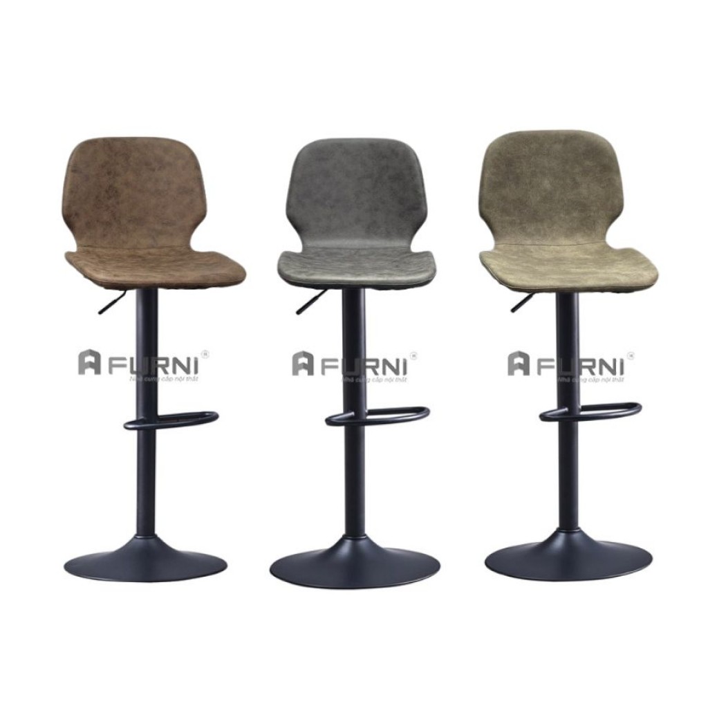 Ghế quầy bar  tăng giảm nệm da chân sắt sơn tĩnh điện CB2269-P giá rẻ hiện đại tại nội thất Furni TpHCM, ghế đảo bếp giá rẻ / Bar Stool Chair in Ho Chi Minh City