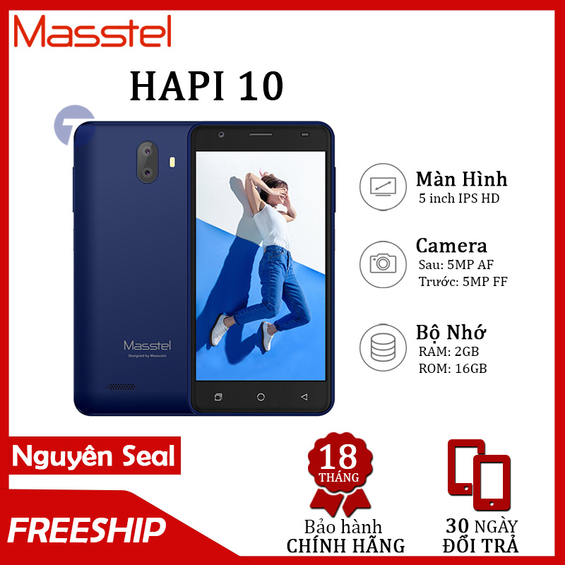 [HOT] Điện thoại Masstel HAPI 10 (2GB/16GB) - Bảo hành 18 tháng, 30 ngày đổi trả