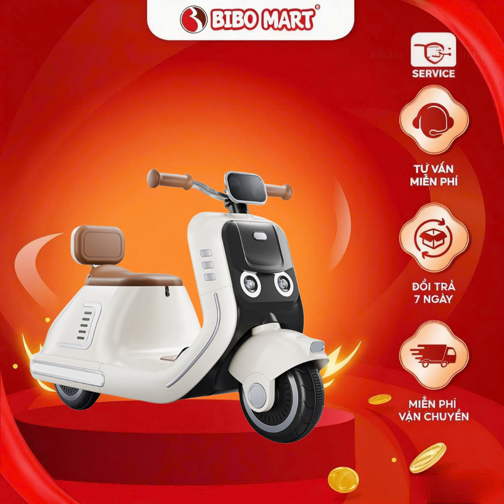 Nimo Electric Scooter Sports Style Music Playing Stylish Design Smooth Running for Children Qd-6158 - Bibomart