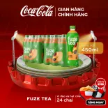 [SIÊU SALE ] Lốc 24 Chai Trà Đào Và Hạt Chia Fuze Tea 450ml/Chai Sale 25.06 Coca-Cola Chính Hãng_LD