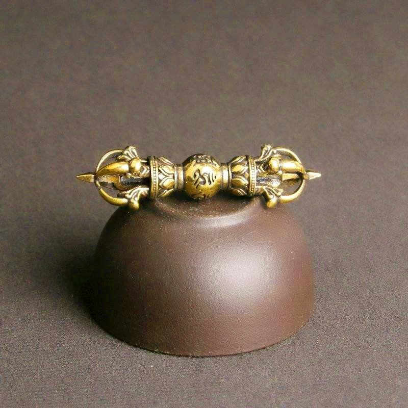 Dây chuyền Chùy Kim Cang bằng đồng nguyên chất - Pháp khí mật tông - PK1