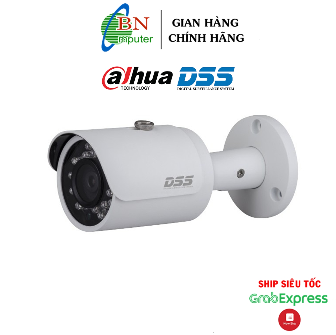 Camera ipc hfw 1230sp dahua 2.0 megapixels chống nước ip67