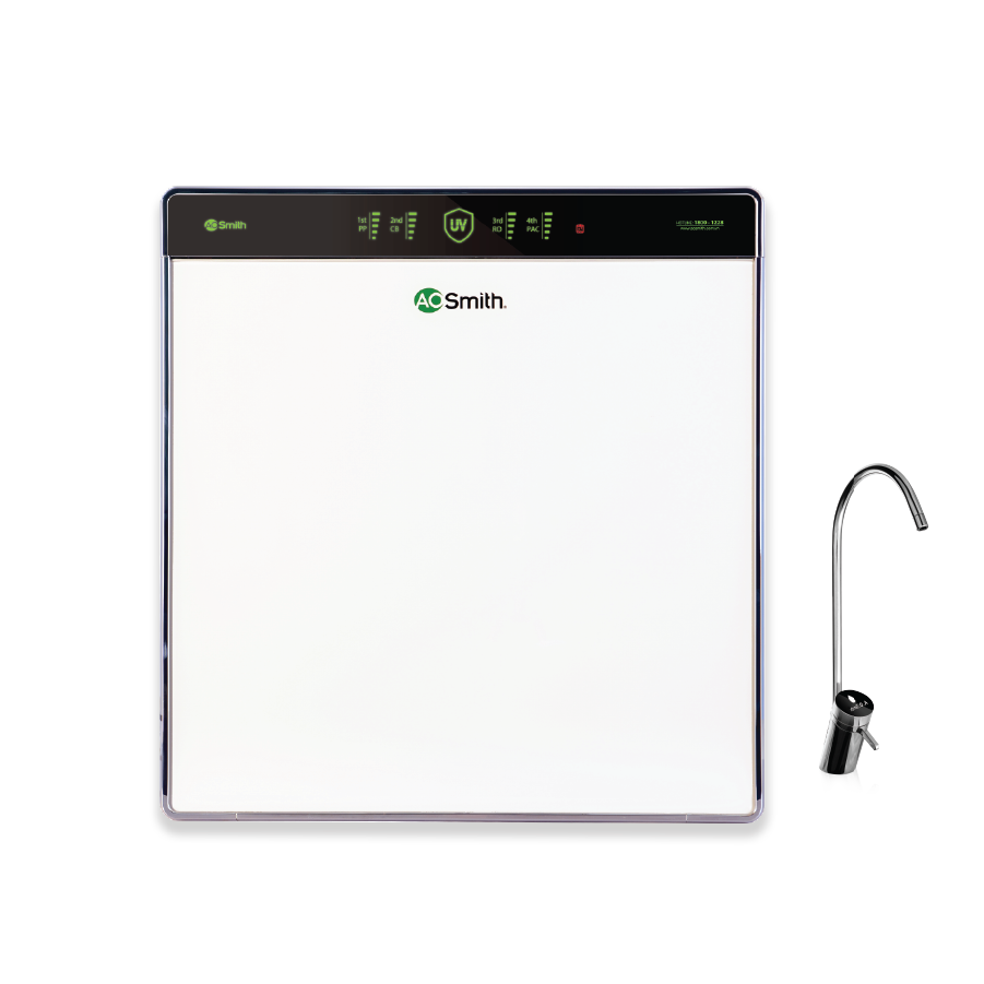 Máy lọc nước AOSmith UV AR600-U3 tia UV vòi điện tử báo thay lõi lọc không bình chứa