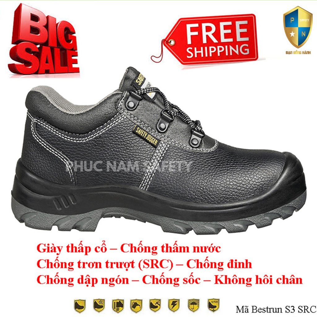Giày bảo hộ lao động chất lượng tốt, thấp cổ