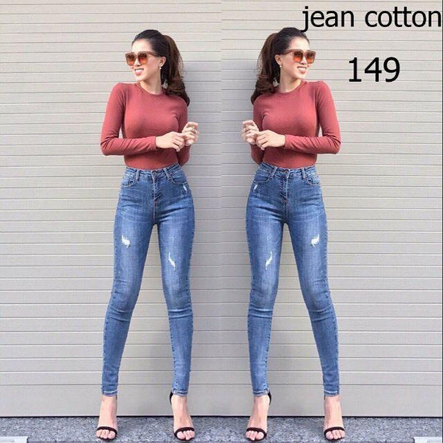 Quần Jean Nữ  Co Giãn Chất Liệu Đẹp TNN 149
