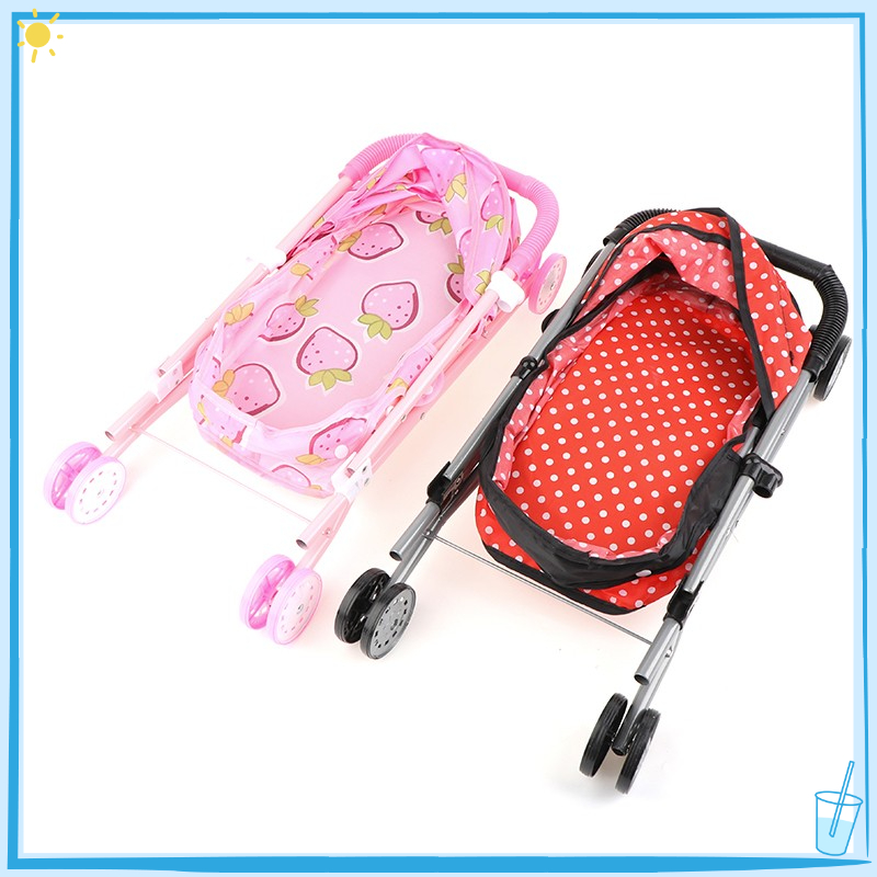 Xe đẩy búp bê em bé áp dụng cho búp bê 9-12inch hoặc búp bê em bé 25-30cm trẻ em bé gái