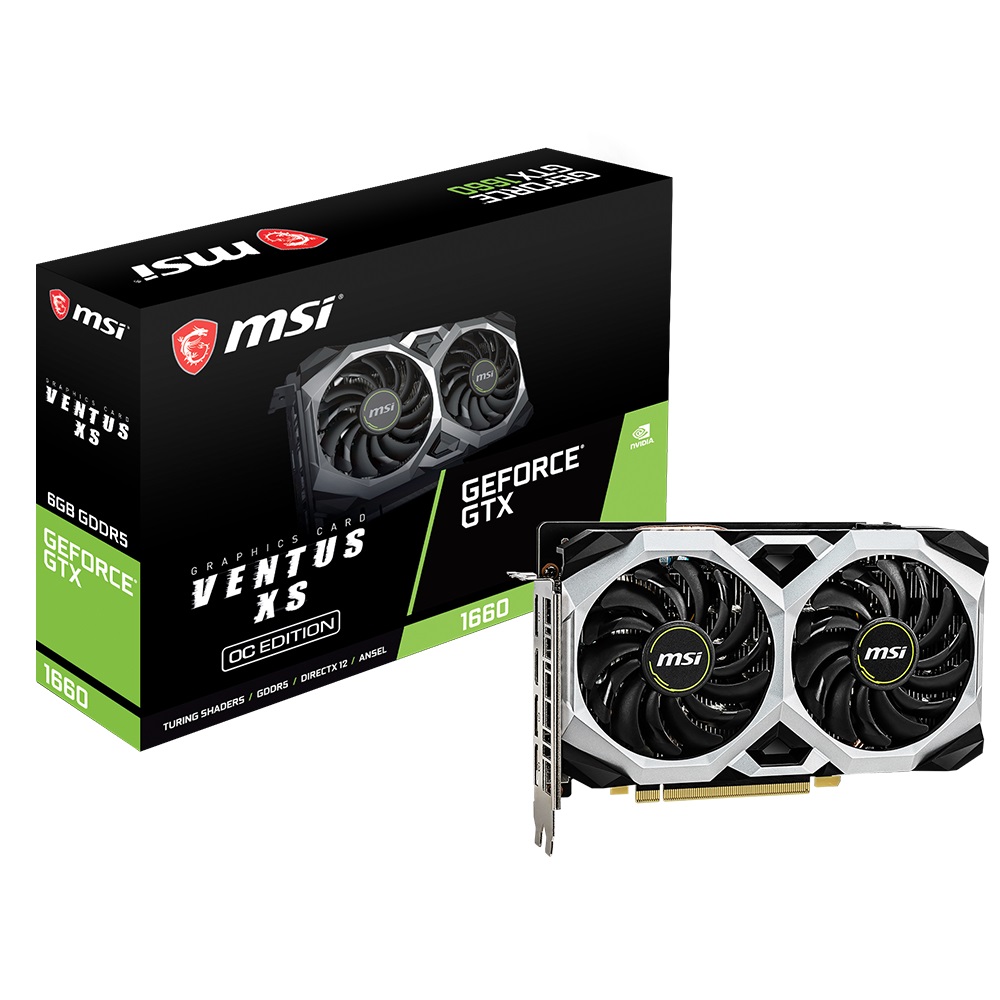 Card màn hình MSI GTX 1660 VENTUS XS 6G OC