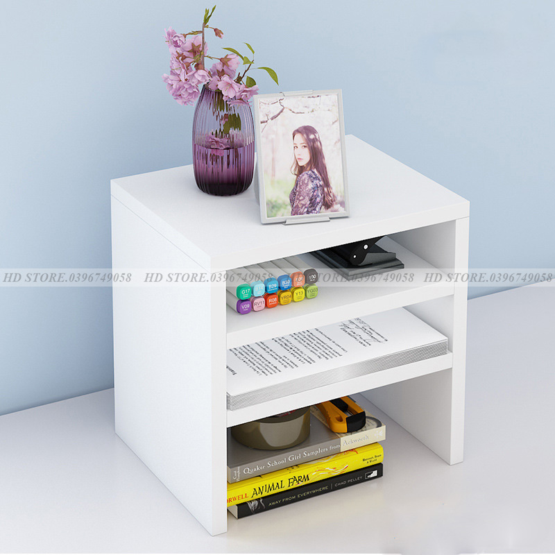 ⭐⭐⭐ KỆ SÁCH ĐỂ BÀN 3 TẦNG ☄️☄️☄️ LẮP GHÉP- MÀU TRẮNG