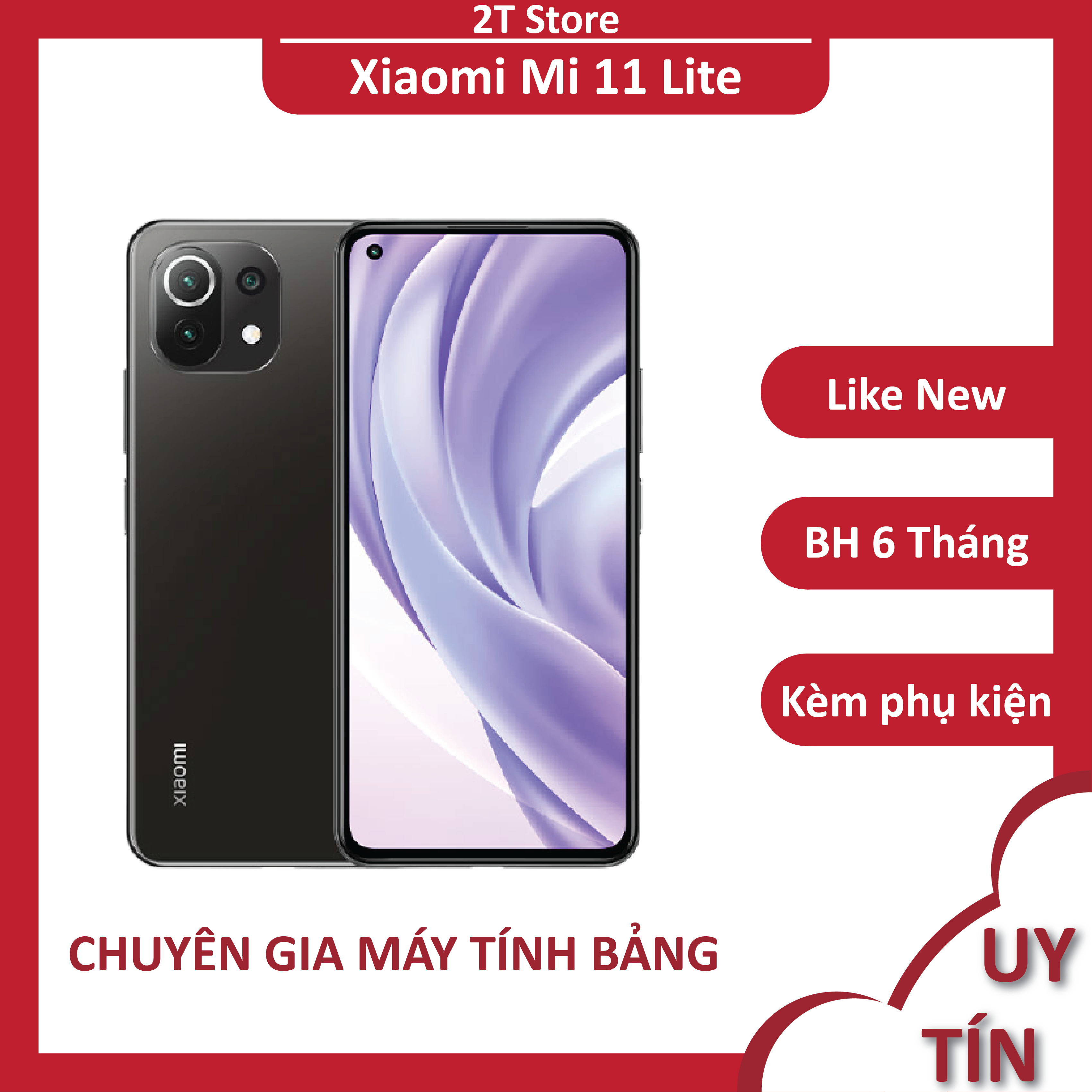 Điện thoại Xiaomi Mi 11 Lite, thiết kế siêu mỏng nhẹ chip snap 780G