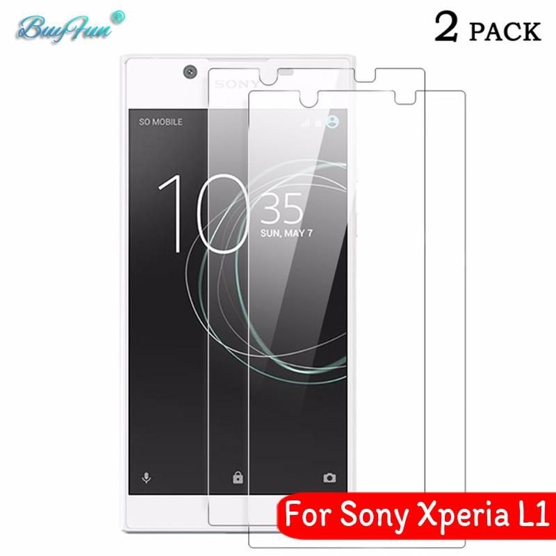 Miếng Dán Cường Lực Cho Sony Xperia L1 (Trong suốt) (Combo 2 chiếc)