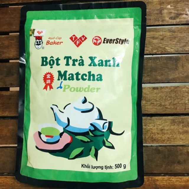 Bột trà xanh matcha Đài Loan hiệu mũ đỏ - 20g